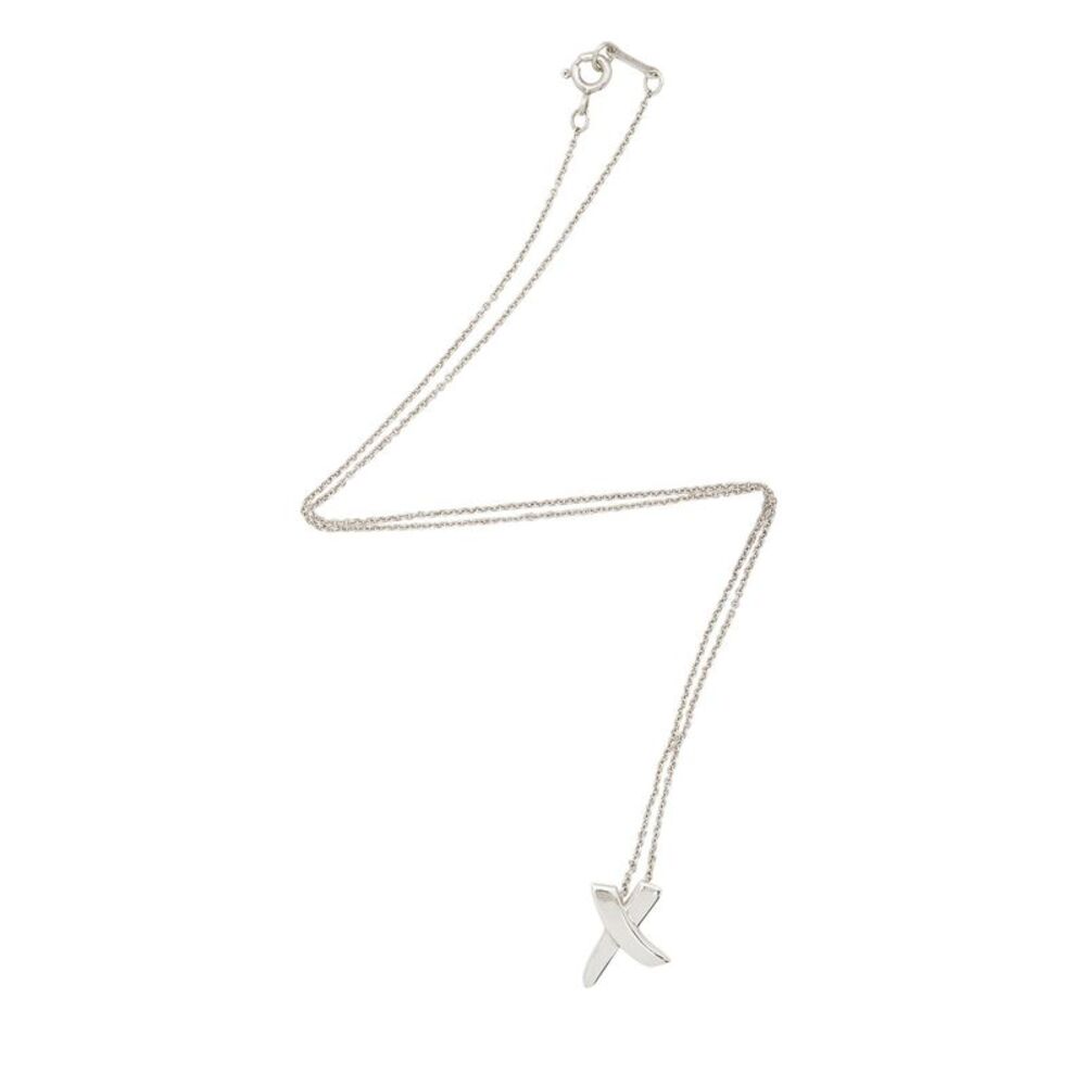 Tiffany & Co. Paloma Picasso Sterling Silver Graffiti X Necklace
